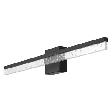 Mario Modern Contemporary 360-Degree Rotatable Iron/Seeded Acrylic Integrated LED Vanity Light